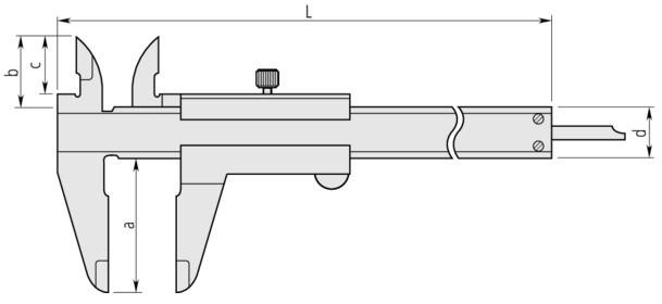 Mitutoyo M-530-108 เครื่องวัดคาลิเปอร์เวอร์เนียร์ (0 ถึง 200mm)